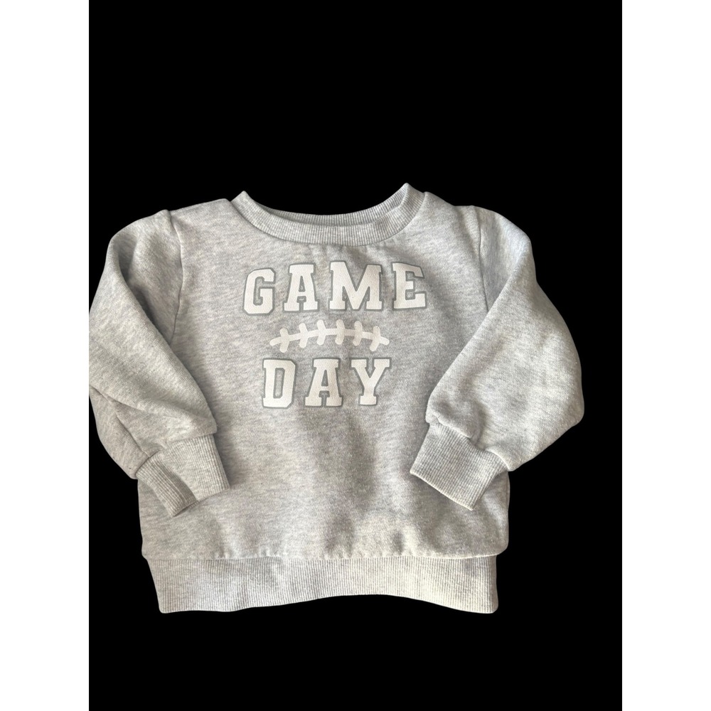 Falls Creek Kids 18M Game Day Football Sweatshirt Gray Toddler Pullover